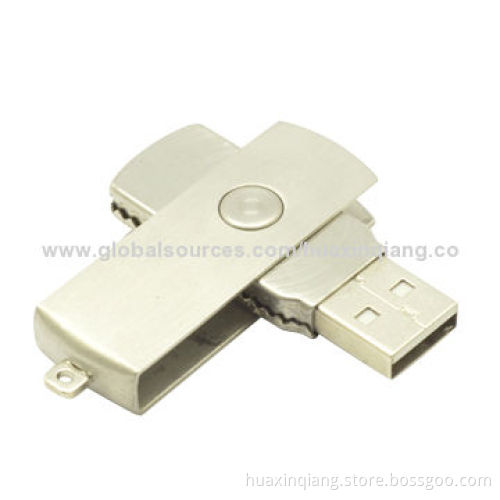 Rotating Style USB Flash Drive, 128MB-64GB Capacity